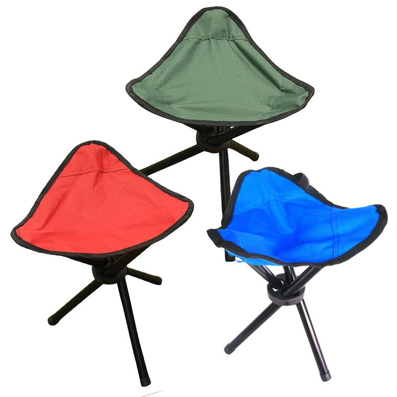 Outdoor Portable Fishing Chairs Casting Folding Stool Triangle Fishing Foldable Chairs Convenient Fishing Accessories