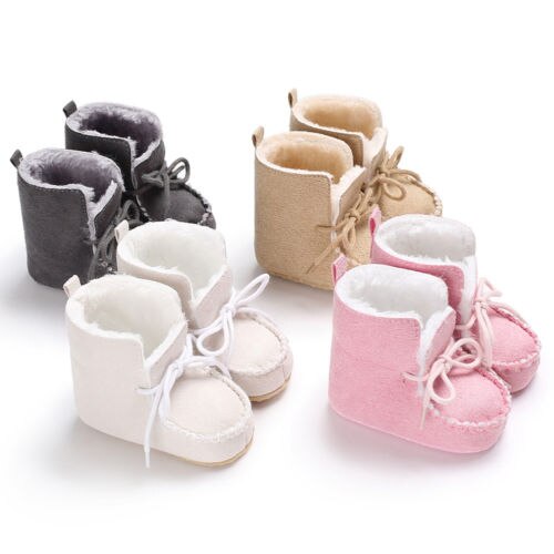 Infant Baby Boys Girl Soft Sole Mocassins Snow Bootes Prewalker Kids Toddler Girls Newborn Non-slip Winter Warm Mocassins Shoes