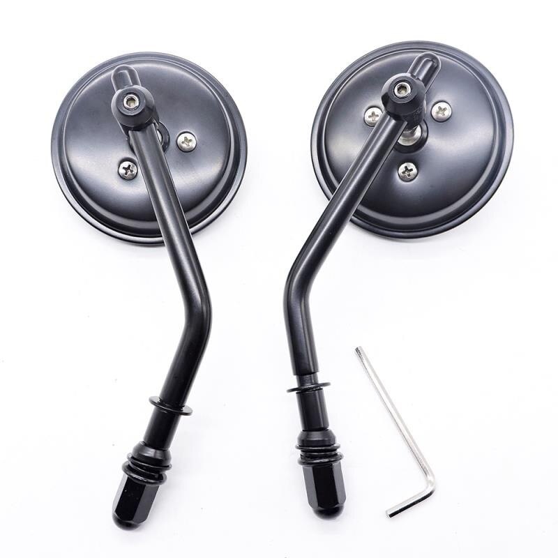 2pcs Classic Retro Motorcycle Round Rear View Mirror For Cross Bones Electra Glide Sportster Motorcycle Side Mirror