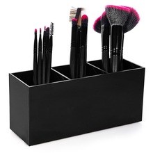 3 Slot Cosmetica Borstel Opslag Case Acryl Makeup Tools Borstel Houder Organizer Box