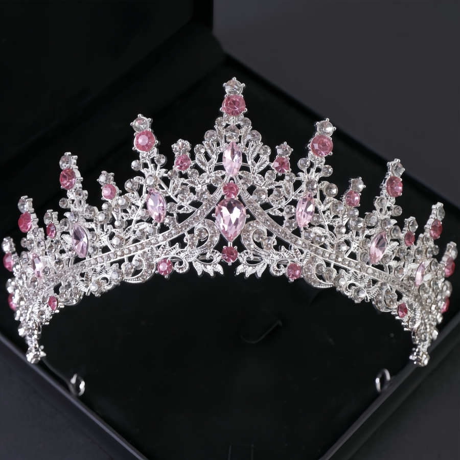 Barokke Kristallen Tiara's En Kronen Voor Vrouwen Strass Prom Diadeem Hoofdband Bruids Bruiloft Haaraccessoires Sieraden Kroon Tiara: Antique Gold Plated