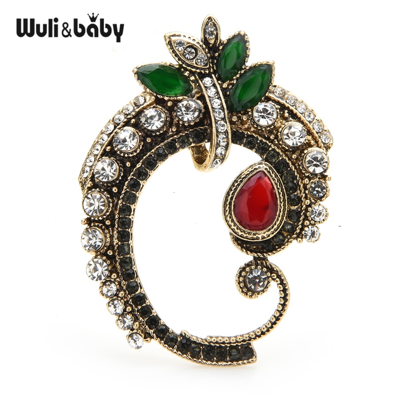 Wuli & Baby Klassieke Stijl Strass Bloem Broches Voor Vrouwen Party Office Casual Broche Pins