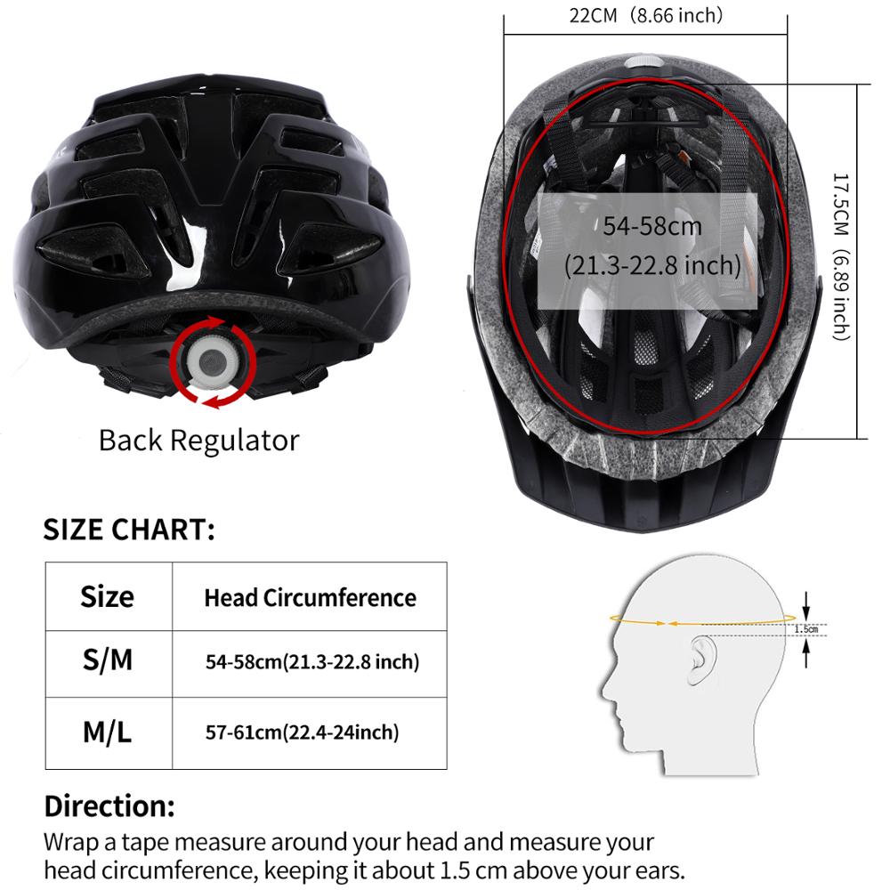 WEST BIKING Cycling Helmet Ultralight Adjustable Safety Cap MTB Mountain Road Bicycle Electric Bike MTB Men Women Helmet