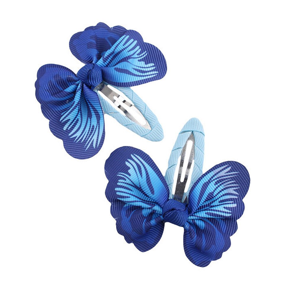 Baby hair accessories 1 Pair Baby Girls Accessories Bowknot Butterfly Hairpin Headdress baby girl clothes Accessories: B