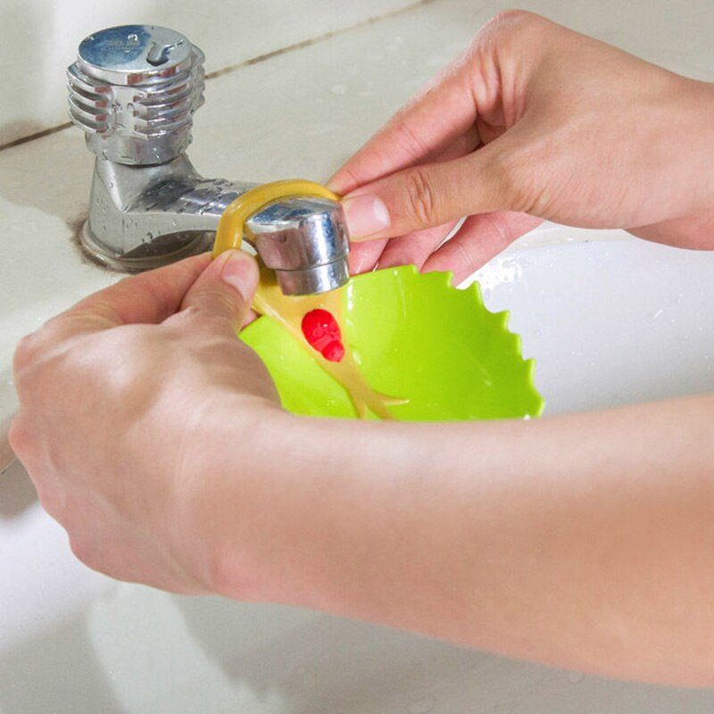 Leaves Shape Faucet Extender Water Faucet Extension Toddler Kids Hand Washing Water-saving Children Bathroom Sink Accessory