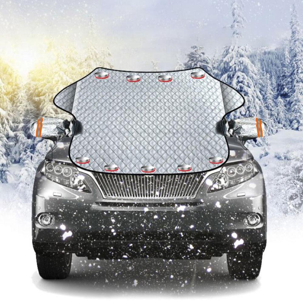 140x120cm Windschutz Abdeckung Auto Fenster Bildschirm Sonnenlicht Frost Eis Schnee Staub Protector Wärme Sonne Matte mit Spiegel covers
