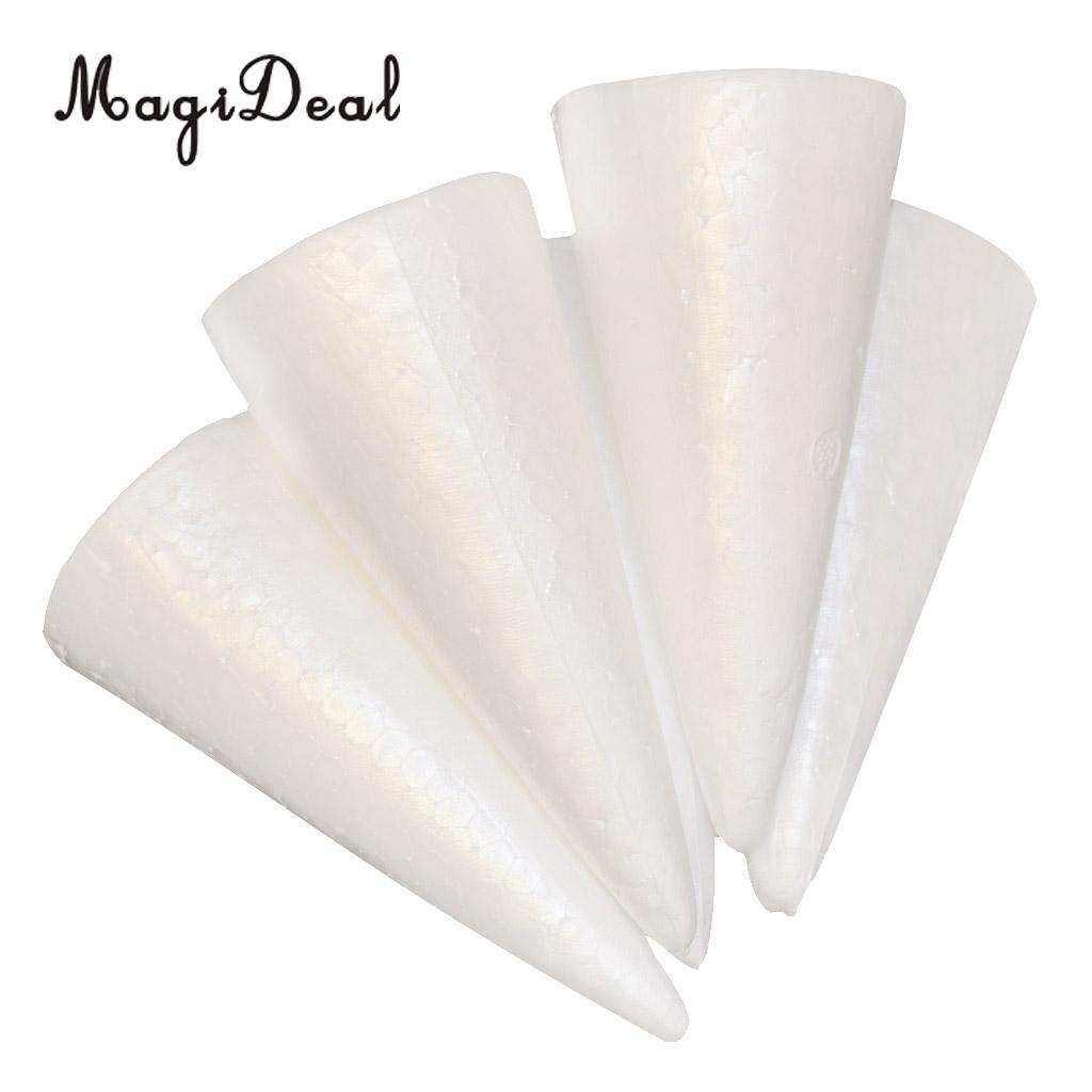 10pcs DIY Christmas Tree Styrofoam Foam Material for Kids Craft Xmas Decoration 150mm