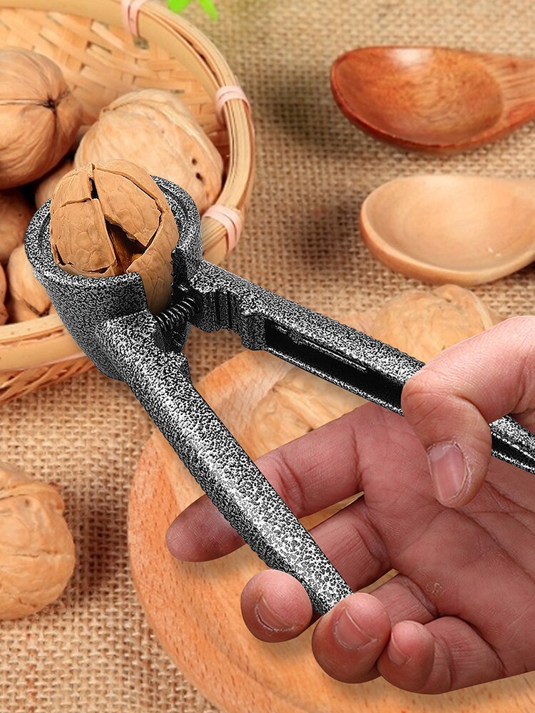 Shell Cracker Opener Double-clip Convenient Walnut Opener Sheller Walnut Opener Plier Metal Opener Nutcracker Accessories