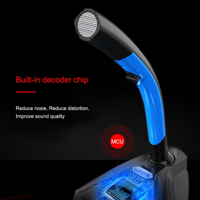 Bekabelde microfoon met telefoonstandaard tafelmodel stereo gaming pc microfoon studio gaming 360 ° usb microfoon dubbele microfoon