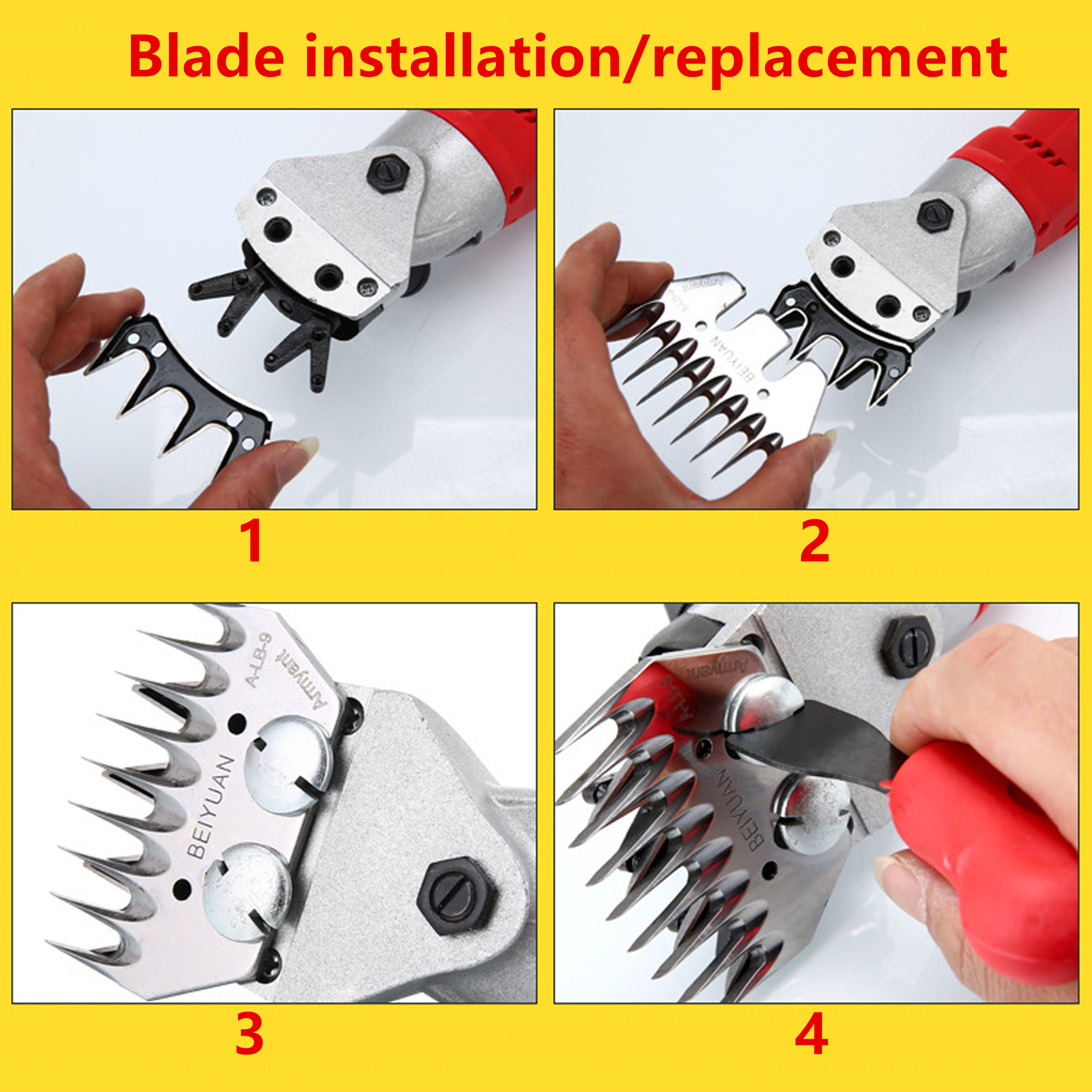 1Pc 4/9 Tooth Blade Goat Sheep Shearing Clipper Comb Cutter Blade For Sheep Wool Farm Animal Livestock Cattle Sheep Equipment