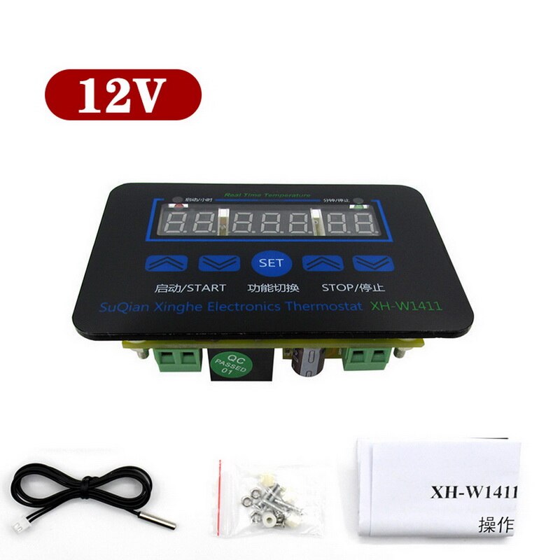 Digital Temperature Controller Thermostat Thermoregulator Incubator LED 10A Heating Cooling STC-1000 STC 1000 12V 24V 220V: W1411 12V