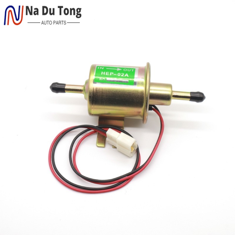 Elektrisk bränslepump hep -02a universal diesel bensin bensin 12v lågtryck för de flesta bilar förgasare motorcykel atv hep 02a