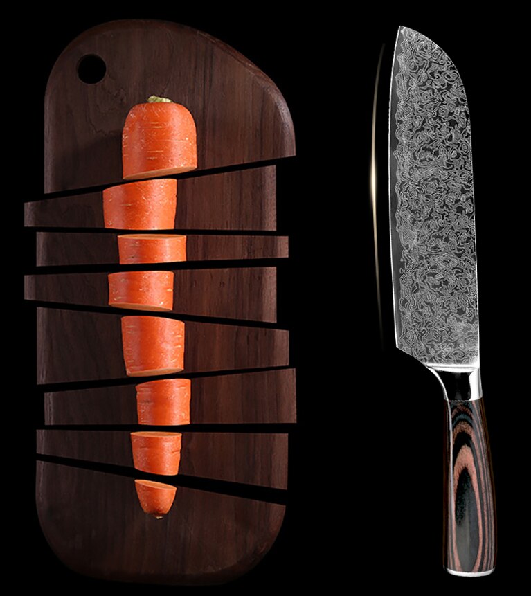 Xituo 4 st kökskniv imitativ damaskus kockknivar klyvning paring dining & bar multi tool home utility