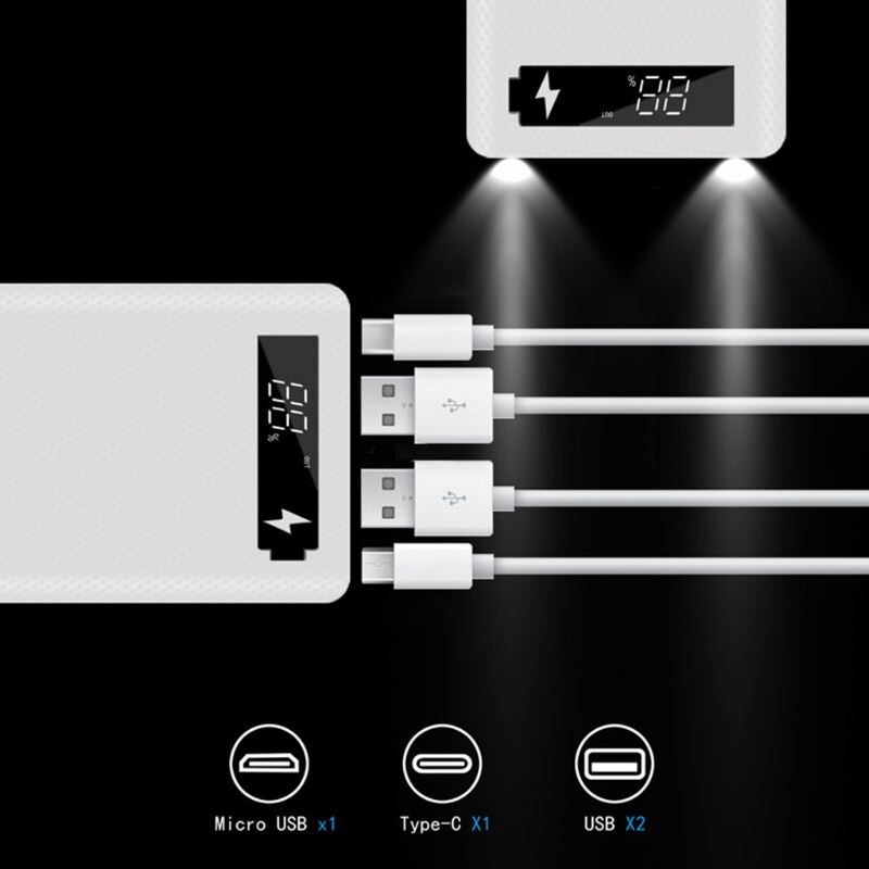 Case DIY Power Bank 8x18650 - Scatola Esterna Portatile - Senza Batteria