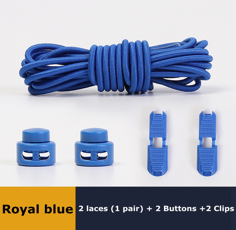 Lacets de chaussures élastiques ronds à ressort en plastique, faciles à porter en 1 seconde, accessoires de chaussures de sport, de randonnée, de paresseux