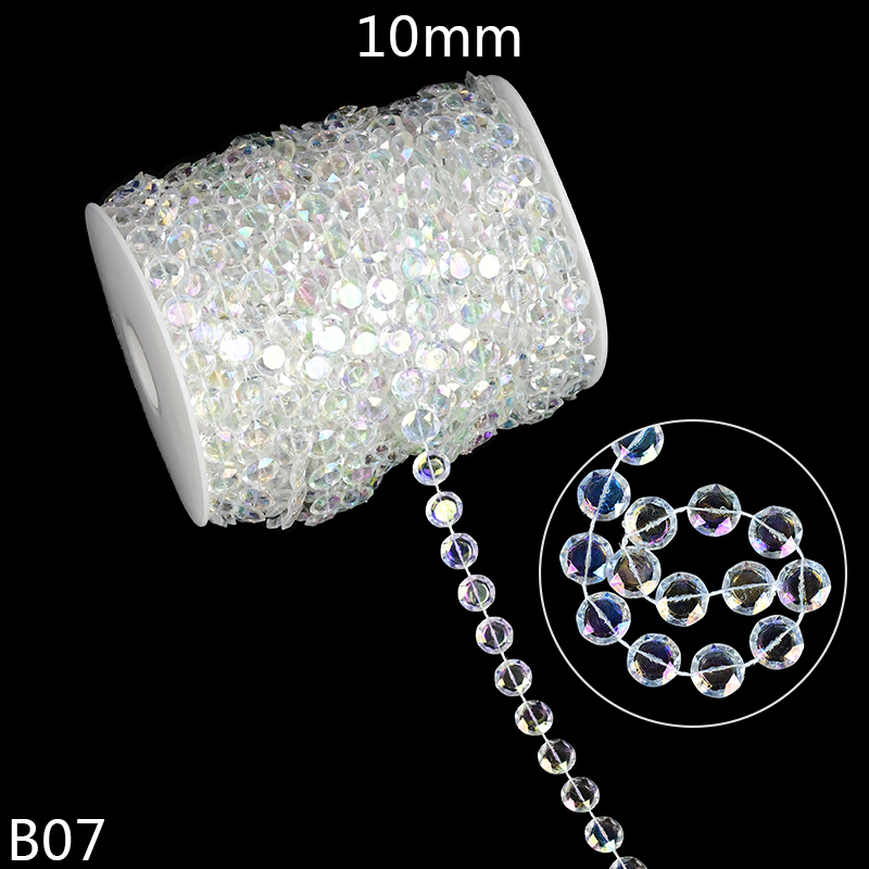 3m imiterede perle perler linje kæde trim 4mm-10mm perle gardin til bryllup brud buket indretning gør-det-selv smykker tøjtilbehør