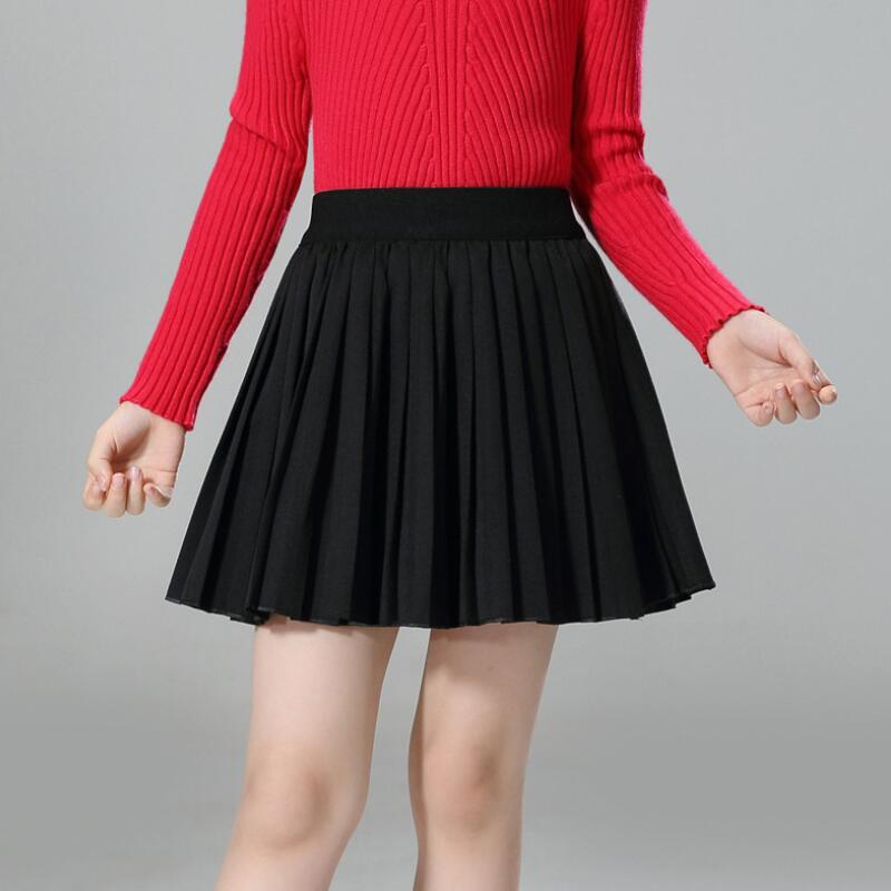 Kind Rok Tiener Kinderen Geplooide Katoen Zwart Dansen Rok Philabeg Baby Peuter Kleding School Meisjes Tutu Rokken JW2982A