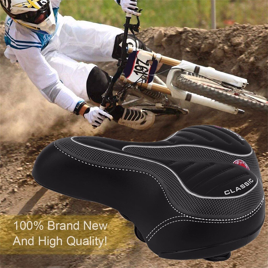Komfortabel bred stor komfortabel bred stor bum sykkel sykkel gel cruiser ekstra sporty myk pad sal sete egnet