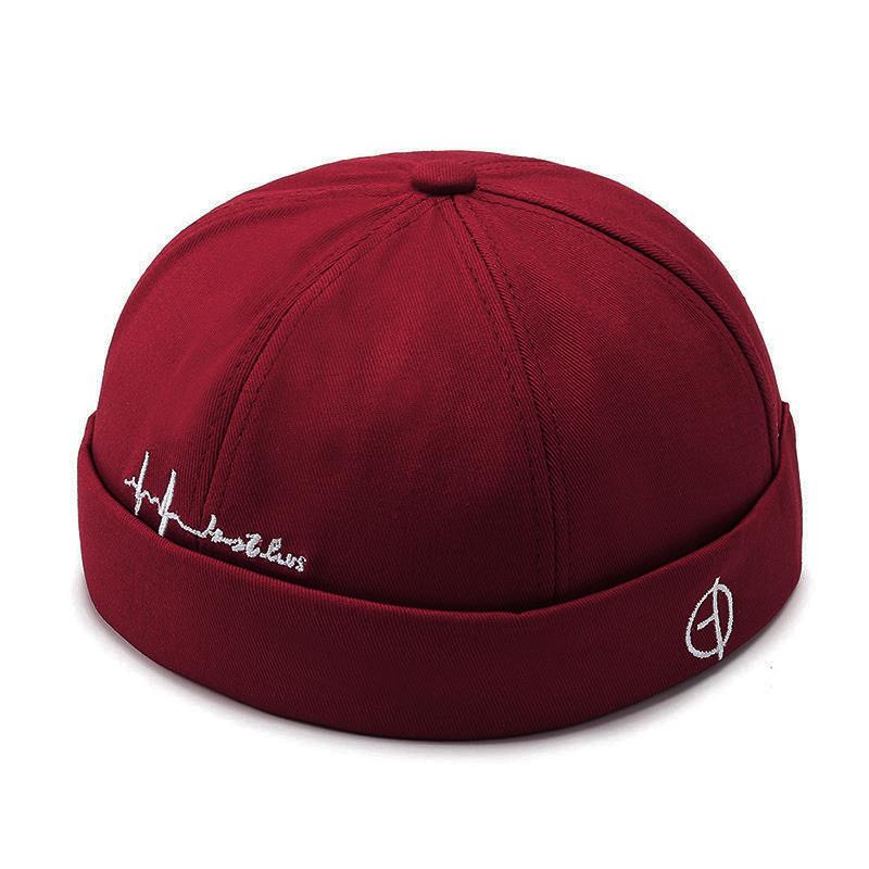 Solid Color Beanie Skull Cap Dome Brimless Hat Men Women Girls Hip Hop Docker Cap Melon Cap Vintage Landlord Hats Beanie: Blue