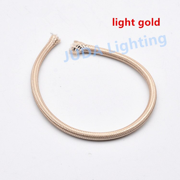 Colorful braided wire cable Cable Assemblies Electrical Wires for ceiling rose canopy led pendant light chandeliers ceiling lamp