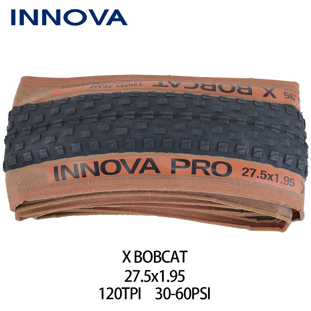 INNOVA-PRO 29 MTB 29x2.1 TLR Tubeless Bicycle Tire Ultralight 600g 60TPI Tubeless Ready Mountain Bike Folding Tires 27.5/26inch: X BOBCAT 27.5x1.95