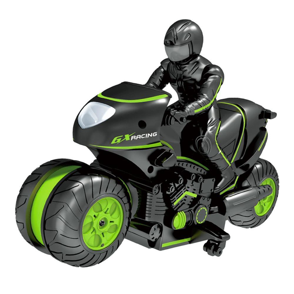 Mini enfants moto électrique télécommande 2.4Ghz 360 rotation dérive haute vitesse escalade moteur jouets: Green