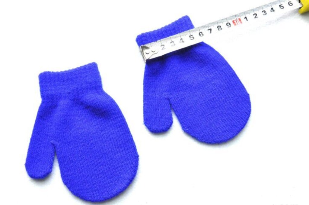 Nieuwste baby peuter wanten handschoenen jongens meisjes effen winter kinderen warme handschoenen 7 kleuren: Blauw