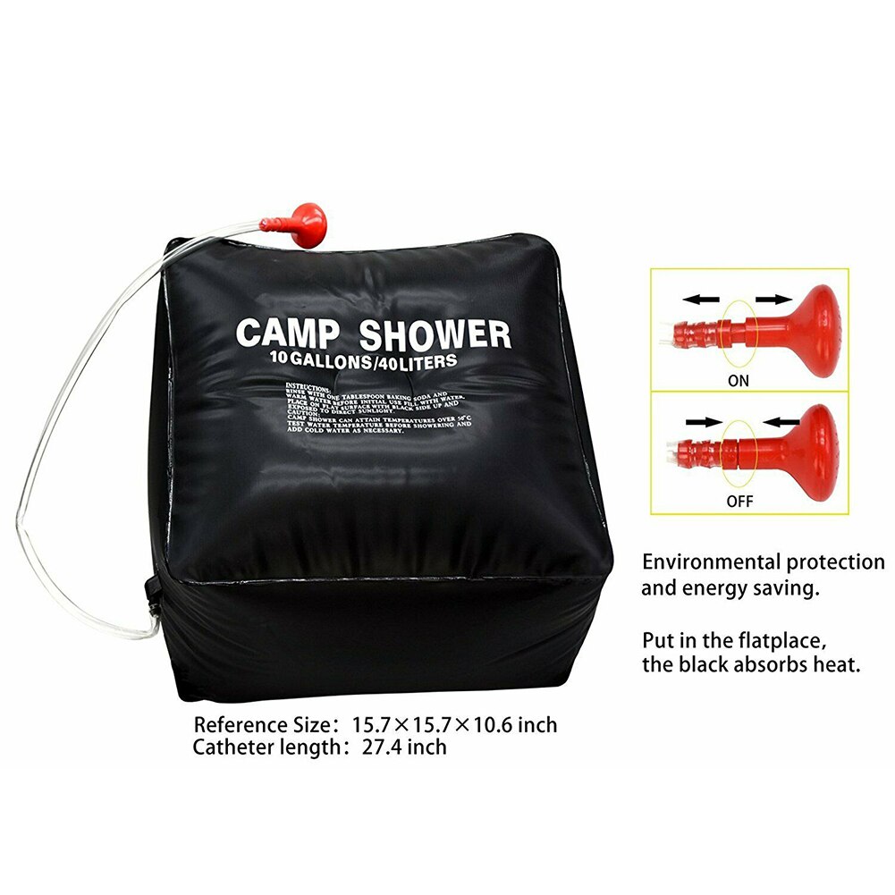 Solar Dusche Tasche 40L Im Freien Reise Sport Wasser Beutel Faltbare Wandern Solar Heizung Camping Dusche Bag Outdoor Camping