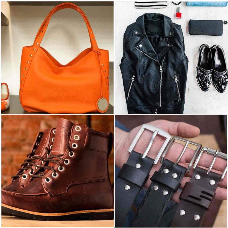 Leather Rivets Kit, 180 Sets Double Cap Brass Rivets Leather Studs with Setting Tools for Leather Repair and Crafts