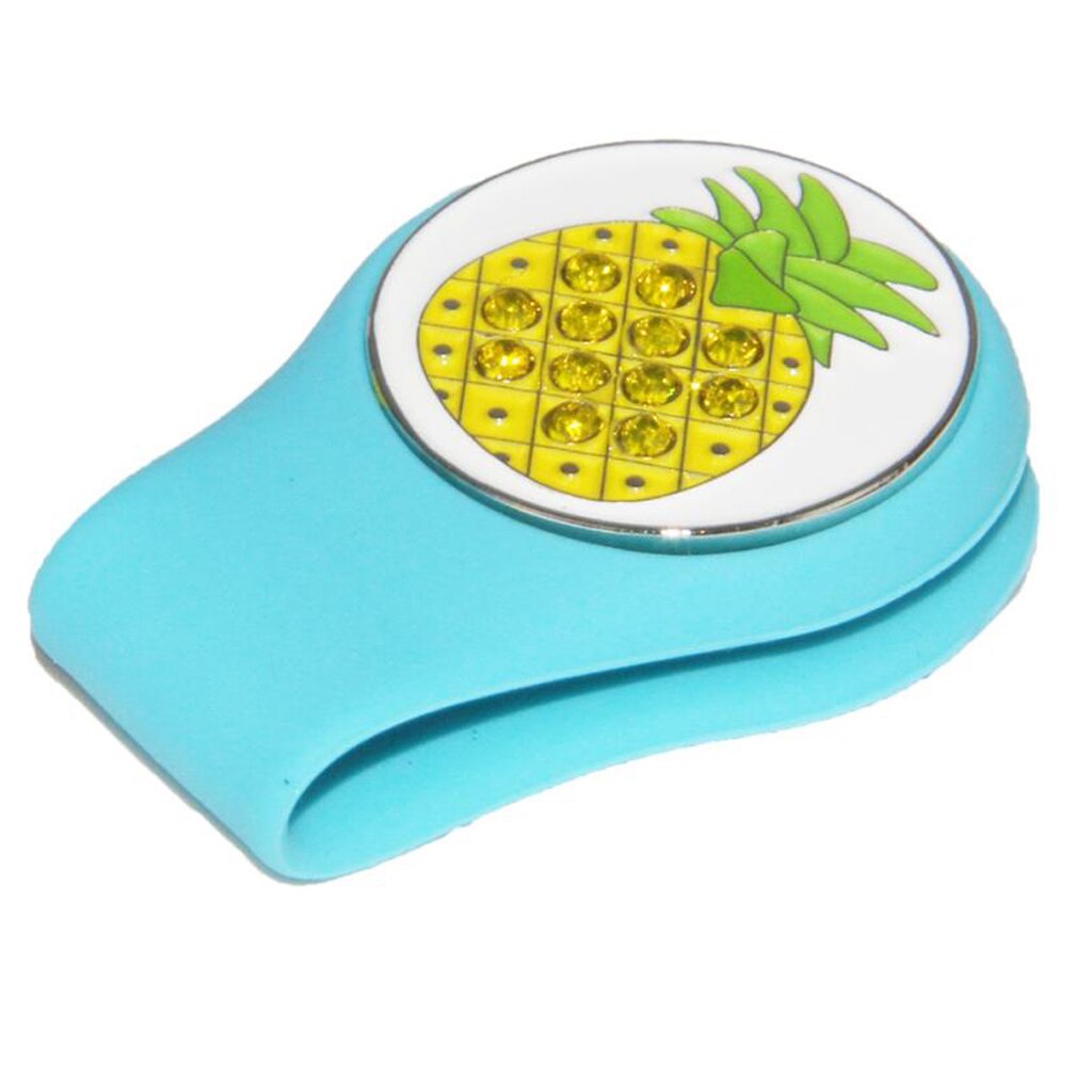 Perfeclan Golf Hat Clip Ball Marker Magnetic Hat Cap Clamps Player Ball Mark Golf Ball Marker Detachable Hat Clip Accessory: Blue 4.2x3x1.08cm