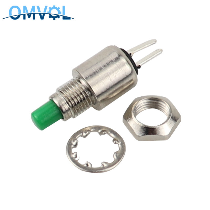 10PCS 5mm spring return momentary micro push button switch DS-402: 10pcs green