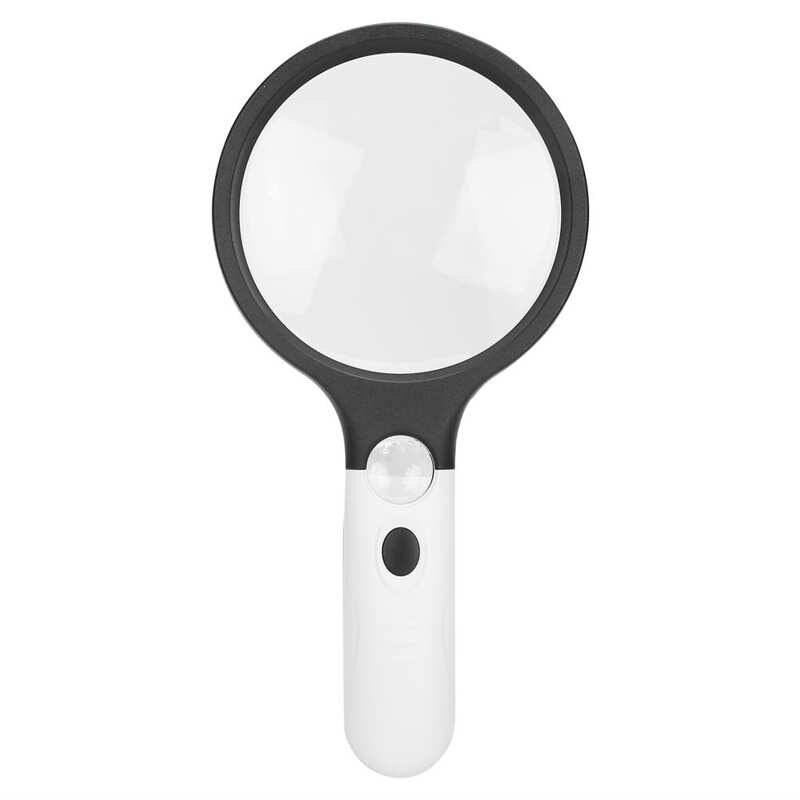 for Elderly Disabled Adult Reusable Diapers Reading Handheld Magnifying Glass Battery Powered 4LED 4X 30X Lens Magnifier