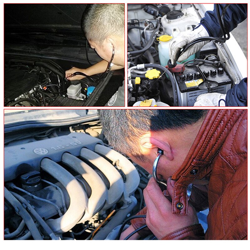 Mechanika cylinder stetoskop silnik samochodowy blok diagnostyczny automobilowy narzędzia słuchowe anty-zszokowany trwała stal chromowana