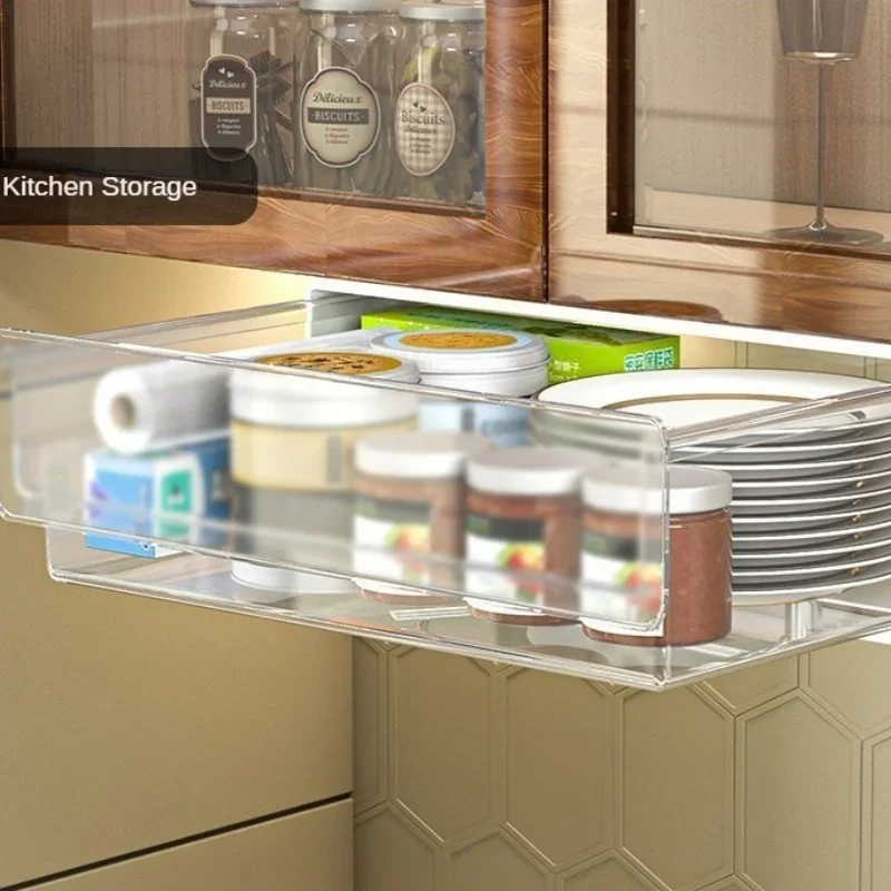 Organizzatore per cassetti nascosti sotto la scrivania Organizzatore per ufficio Cancelleria sotto l'organizzatore della scrivania Dormitorio Cassetto portaoggetti per articoli vari