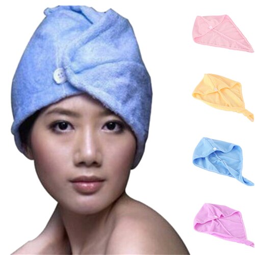 Dames meisjes dames snel drogende bad haar drogen handdoek hoofddoek hoed make-up cosmetica pet badgereedschap