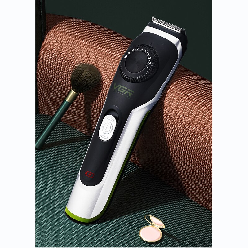 VGR – tondeuse professionnelle pour homme, rasoir Rechargeable pour salon de coiffure et barbe, T9 0mm