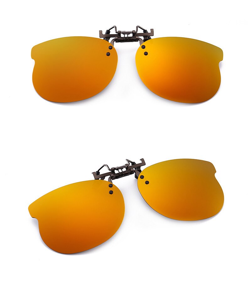 Dreng pige polariseret klip på solbriller fiskeri nat anti uv kørsel fiskeri to stil solbriller klip spejl  uv400 zb-69: 6