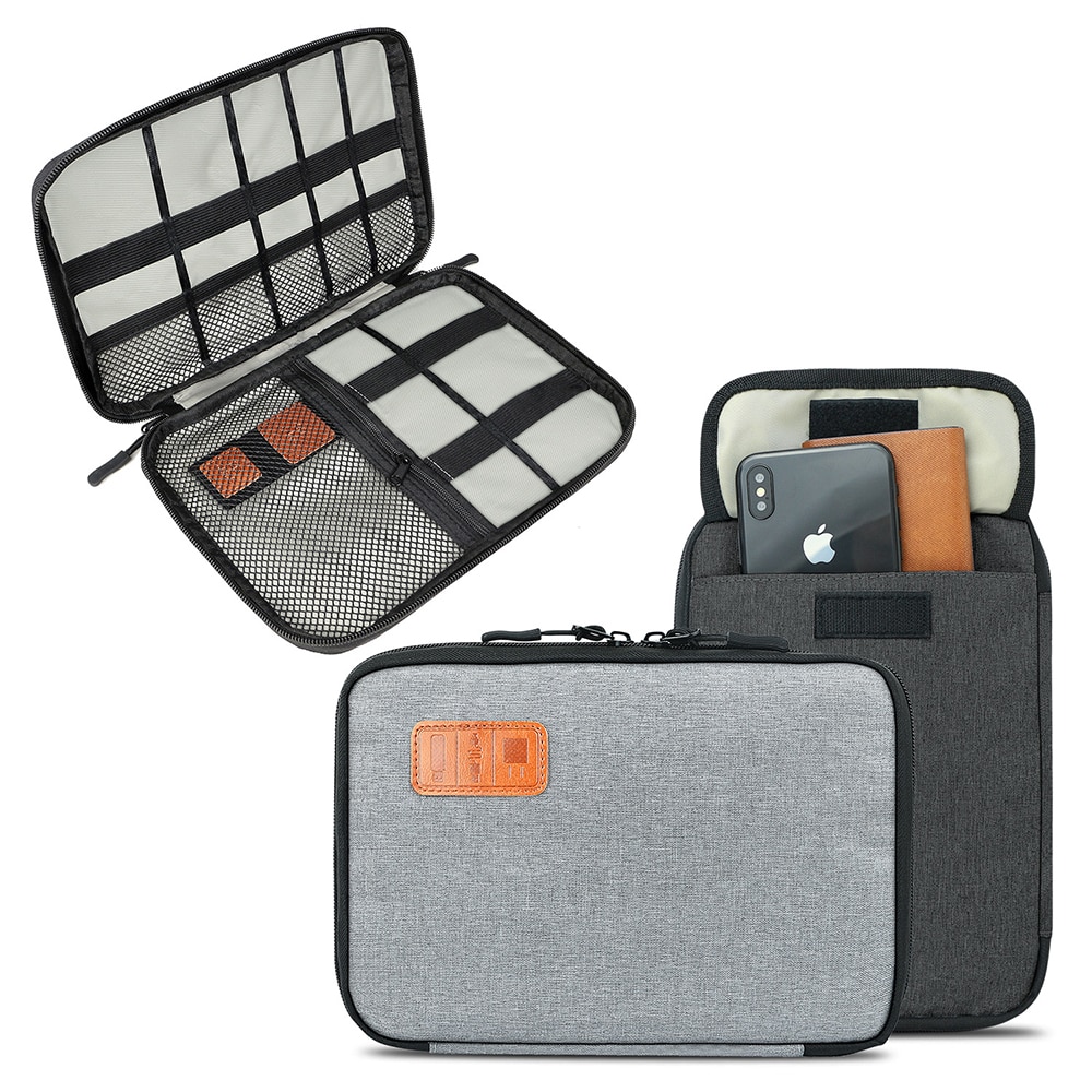 Organiser Bag, Travel Electronics Accessories Bag Organiser for Cables, Flash disk, USB drive, Charger, Power Bank, Memory Card.