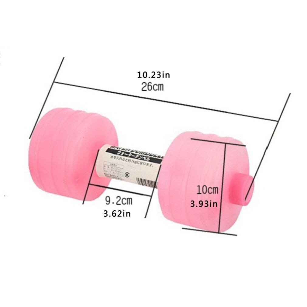 Mancuernas llenas de agua para mujer, pesas de gimnasia para el hogar, Material PP ajustable, equipo de Fitness portátil
