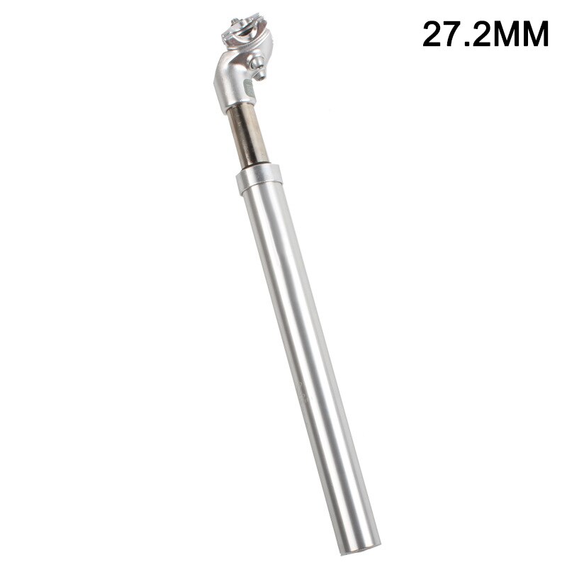 Mount Bike Saddle Seat Post Al Bicycle Seatpost Suspension Seat Tube: silver 27.2MM