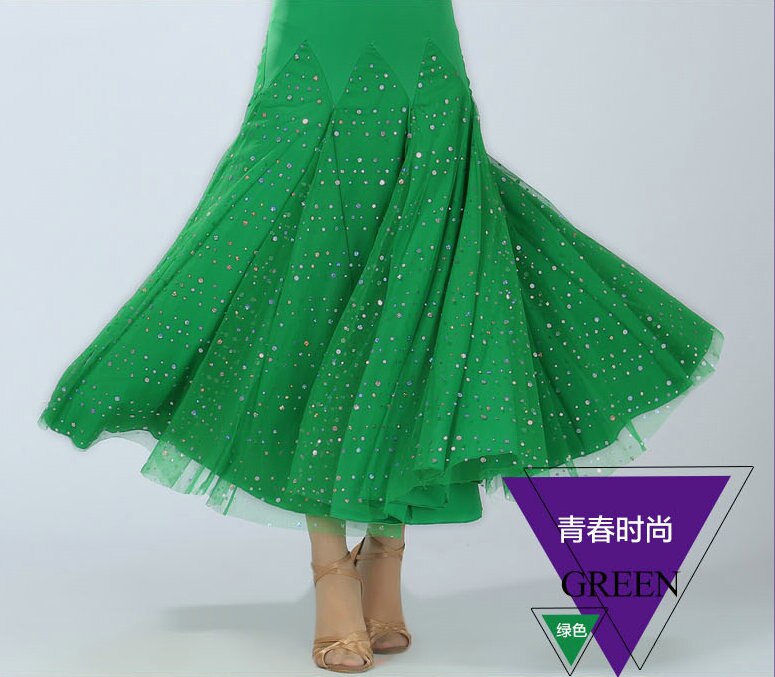 Ballroom Dance Skirt Modern Standard Waltz Competition Dance Dress Belly Dance Latin Tango Skirts 5 Colors