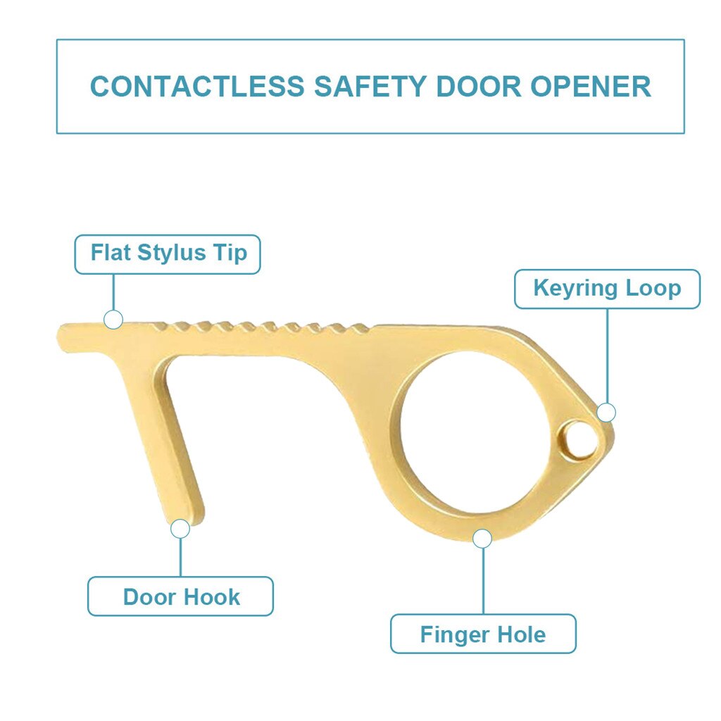 Portable Hand Protection EDC Door Opener Elevator Handle Hook Door Closers Contactless Safety Door Opener