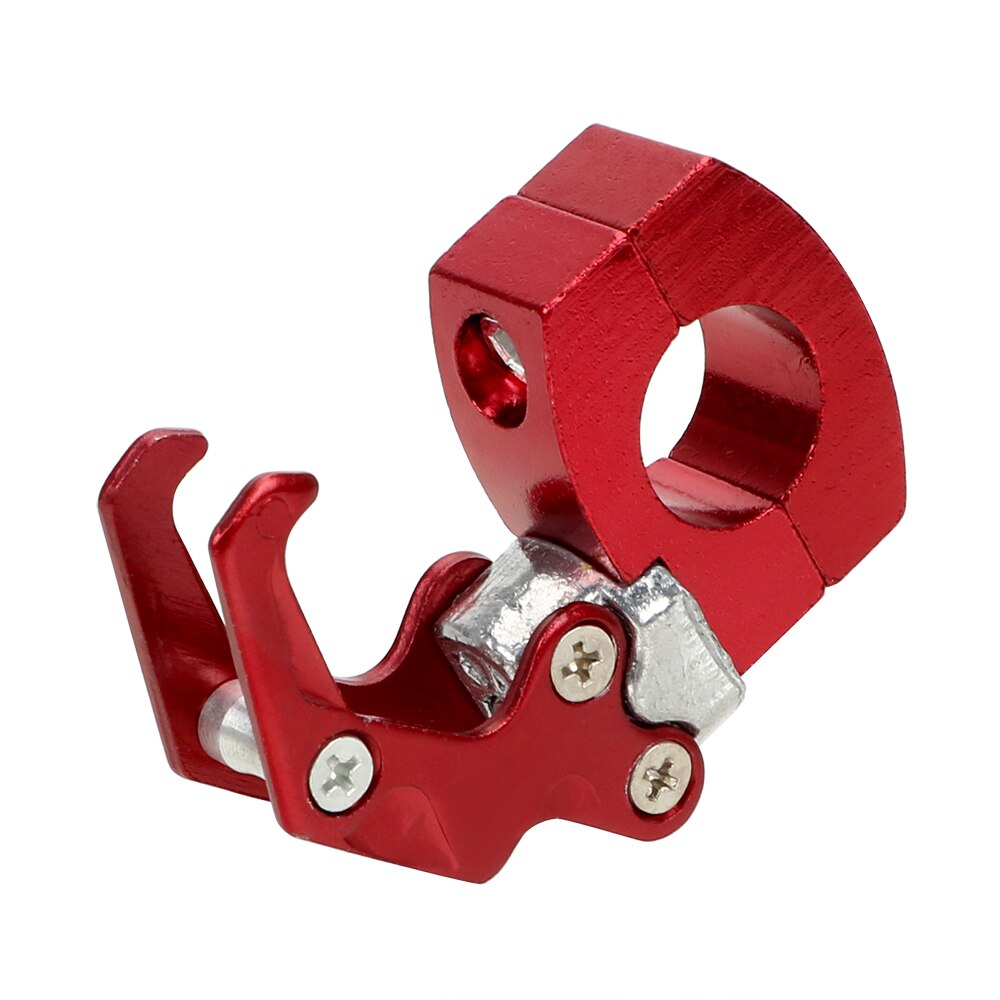 Leepee motorsykkel sykkel krok hjelm klo krok bagasje bag henger bære lett installere oppbevaringspose holder aluminiumslegering: Rød