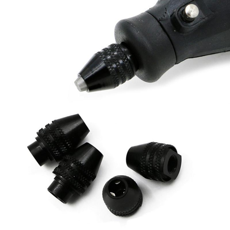 Mandrino autoserrante Mini trapano a cambio rapido mandrino 0.3-3.2mm cacciavite adattatore per avvitatore a percussione pinze per trapano elettrico