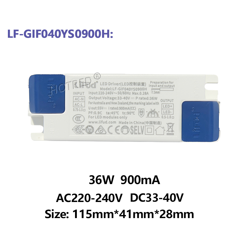 LiFud LED pilote GIRxxxYM YS 8W 30W 40W 50W 60W sans scintillement LED transformateur 350mA 600mA 900mA 1000mA 1200mA 1300mA 1400mA 1500mA