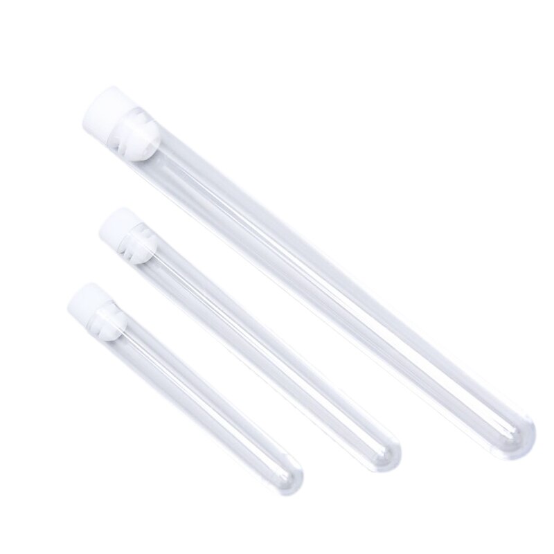 10PCS Clear Plastic Embroidery Felting Sewing Needles Container Pin Needle Storage Tubes Bottle Holder Storage Cases