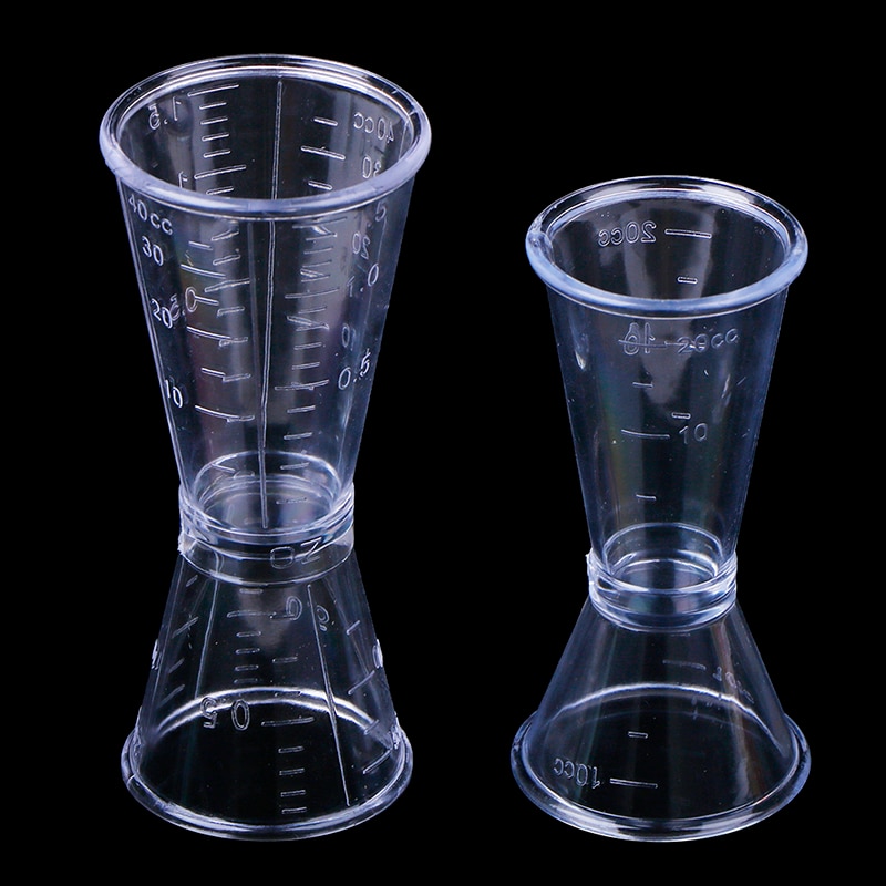 20/40ml transparent harts bar vin cocktail shaker jigger dubbel shot kort drink mixer vin mätare kopp bar tillbehör