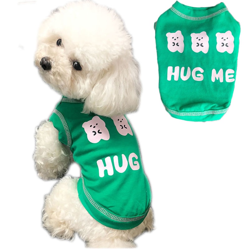 Sød t-shirt hundetøj pullover hættetrøjer sweatshirt til små hunde mops chiwawa hvalp kat skjorte pick me ærmeløs kæledyr tøj