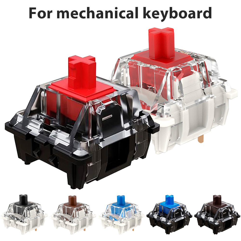 1/5/10 Pcs Mechanical Keyboard Switch For Red Blue Brown Black Switch Gaming Keyboard Accessories Smooth With Silent Custom Axis