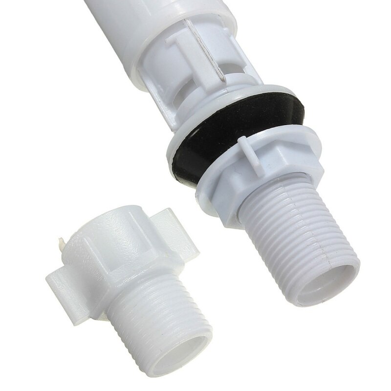 Toilet Push Button Fill Valve Dual Flush Cistern Syphon Bathroom Blue+White